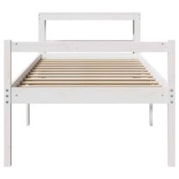 Berkfield Home Senior Bed with Headboard without Mattress White 75x190 cm Small Single - thumbnail 4