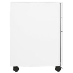 Berkfield Home Mobile File Cabinet White 30x45x59 cm Steel - Size: 30 x 45 x 59 cm - thumbnail 3