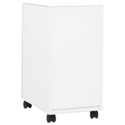Berkfield Home Mobile File Cabinet White 30x45x59 cm Steel - Size: 30 x 45 x 59 cm - thumbnail 4