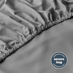 Voltico Silentnight Supersoft Fitted Sheet Double - White or Charcoal - thumbnail 2