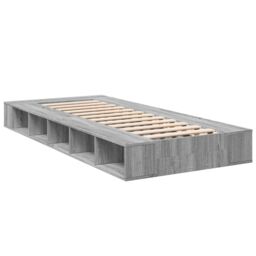 Berkfield Home Bed Frame without Mattress Grey Sonoma 90x200 cm - thumbnail 6