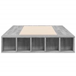 Berkfield Home Bed Frame without Mattress Grey Sonoma 90x200 cm - thumbnail 4