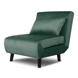 Home Garden Direct Aurora - Single Bed Chair Sofa in Velvet - 1 Seater - Green - thumbnail 5