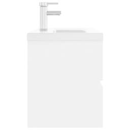Berkfield Home Sink Cabinet with Built-in Basin White Engineered Wood - thumbnail 5