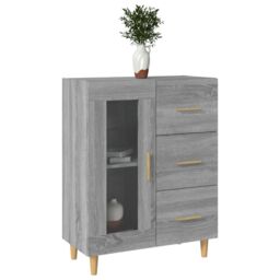 Berkfield Home Sideboard Grey Sonoma 69, 5x34x90 cm Engineered Wood - Size: 5 x 34 x 90 cm - thumbnail 4