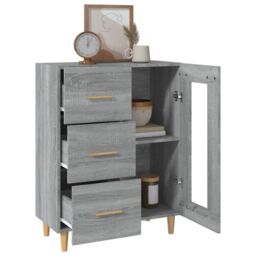 Berkfield Home Sideboard Grey Sonoma 69, 5x34x90 cm Engineered Wood - Size: 5 x 34 x 90 cm - thumbnail 5