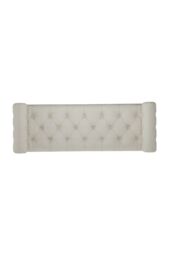 Living and Home Tufted Flip Top Storage Bench with Side Arms Beige - thumbnail 5