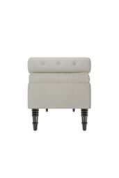 Living and Home Tufted Flip Top Storage Bench with Side Arms Beige - thumbnail 6