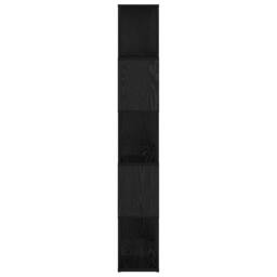Berkfield Home Modern Bookshelf Black oak Engineered wood 60 x 24 x 155 cm - thumbnail 6