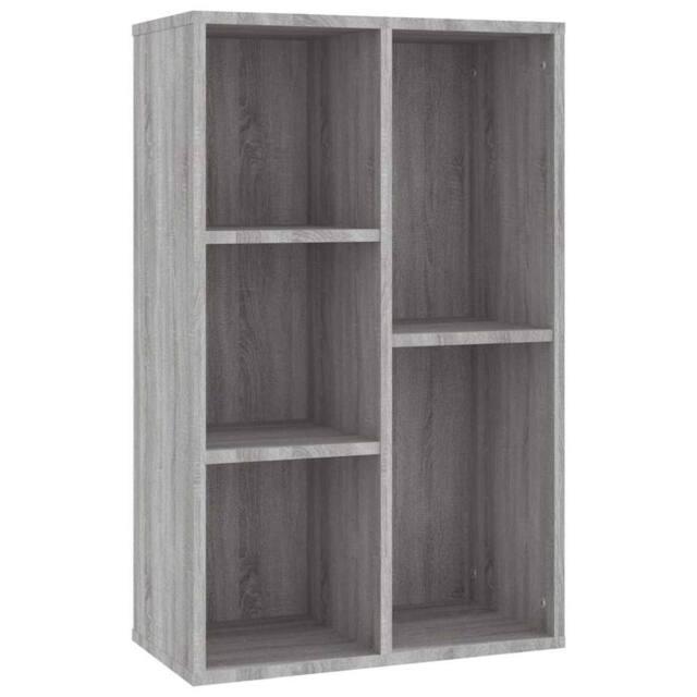 Berkfield Home Book Cabinet/Sideboard Grey Sonoma 50x25x80 cm Engineered Wood - Size: 50 x 25 x 80 cm - image 1