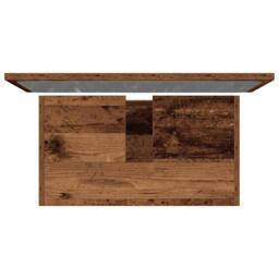 Berkfield Home 2 Piece Bathroom Furniture Set Old Wood Engineered Wood in Brown - thumbnail 7