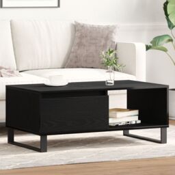 Berkfield Home Coffee Table Black Oak 90x50x36, 5 cm Engineered Wood