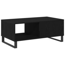 Berkfield Home Coffee Table Black Oak 90x50x36, 5 cm Engineered Wood - thumbnail 6