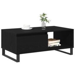 Berkfield Home Coffee Table Black Oak 90x50x36, 5 cm Engineered Wood - thumbnail 3