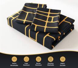 Pamposh Double Brushed Microfibre Duvet Cover Sets in Gold - thumbnail 8