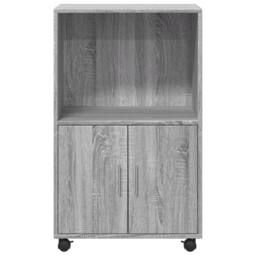 Berkfield Home Rolling¬†Cabinet Grey sonoma 55x40x91 cm Engineered Wood - Size: 55 x 40 x 91 cm - thumbnail 4