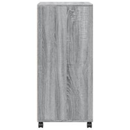 Berkfield Home Rolling¬†Cabinet Grey sonoma 55x40x91 cm Engineered Wood - Size: 55 x 40 x 91 cm - thumbnail 5