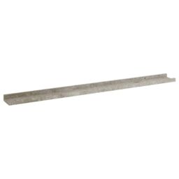 Berkfield Home Wall Shelves 2 pcs Concrete Grey 100x9x3 cm - Size: 100 x 9 x 3 cm - thumbnail 4
