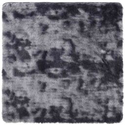 Berkfield Home Shaggy Rug High Pile NAVARRA Dark Grey 240x240 cm Polyester - Size: Medium - thumbnail 2