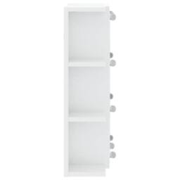 Berkfield Home Mirror Cabinet with LED High Gloss White 70x16.5x60 cm - thumbnail 9