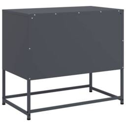 Berkfield Home TV Cabinet Anthracite 68x39x60.5 cm Steel in Charcoal - thumbnail 8