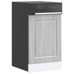 Berkfield Home Dishwasher Panel Porto Grey Sonoma 45x1, 5x67 cm Engineered Wood - thumbnail 1
