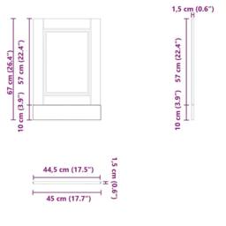 Berkfield Home Dishwasher Panel Porto Grey Sonoma 45x1, 5x67 cm Engineered Wood - thumbnail 8