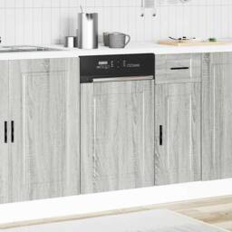 Berkfield Home Dishwasher Panel Porto Grey Sonoma 45x1, 5x67 cm Engineered Wood - thumbnail 3