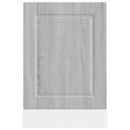 Berkfield Home Dishwasher Panel Porto Grey Sonoma 45x1, 5x67 cm Engineered Wood - thumbnail 4