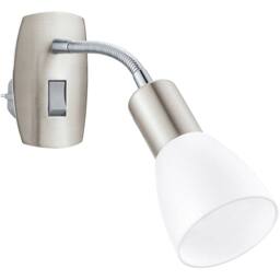 Loops Sleek Modern Satin Nickel & Chrome LED Wall Light for Indoor Spaces - thumbnail 1