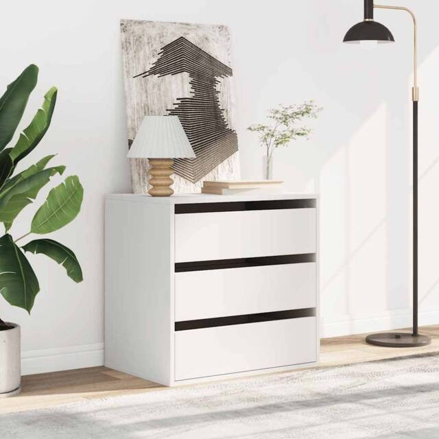Berkfield Home Classic Corner Chest of Drawers White 60x41x58 cm Engineered Wood - Size: 60 x 41 x 58 cm - image 1