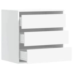 Berkfield Home Classic Corner Chest of Drawers White 60x41x58 cm Engineered Wood - Size: 60 x 41 x 58 cm - thumbnail 5