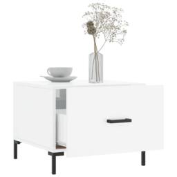 Berkfield Home Decorative Coffee Table High Gloss White 50x50x40 cm Engineered Wood - Size: 50 x 50 x 40 cm - thumbnail 4