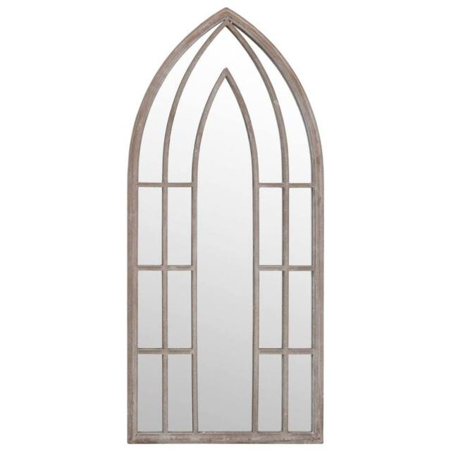 Berkfield Home Garden Mirror Sand 100x45 cm Iron for Outdoor Use in Beige - image 1