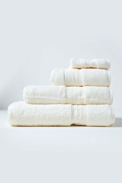 Homescapes Zero Twist Supima Cotton Towel in Cream - image 1
