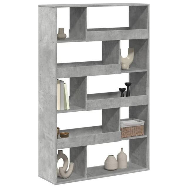 Berkfield Home Room Divider Concrete Grey 100x33x156.5 cm Engineered Wood - image 1