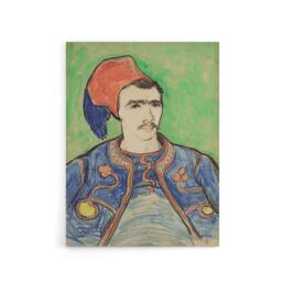 "Artery8 The Zouave Infantryman Van Gogh Vintage Canvas Wall Art in Green - Size: W12"" x H16""" - thumbnail 1