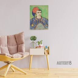 "Artery8 The Zouave Infantryman Van Gogh Vintage Canvas Wall Art in Green - Size: W12"" x H16""" - thumbnail 3