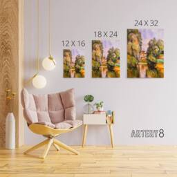 "Artery8 Paul Cezanne Country House By A River Canvas Wall Art Print - Size: W18"" x H24""" - thumbnail 4