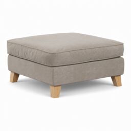The Great Sofa Company Jackson Chenille Footstool in Stone - thumbnail 2