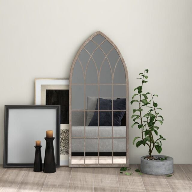 Berkfield Home Mirror Sand 100x45 cm Iron for Indoor Use in Beige - image 1