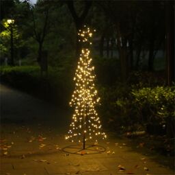 Xmas Haus All surface 2.1m 550ww Micro Led Tree, 8 programs in Black - Size: 1 Pack - thumbnail 2