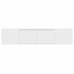 Berkfield Home TV Wall Cabinet with LED White 180x31x39.5 cm - thumbnail 6