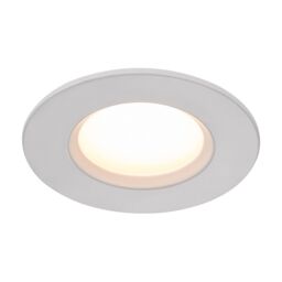 Nordlux Modern Indoor Downlight White Metal Intergrated LED 25, 000hrs - Mains Powered, IP65 - thumbnail 1