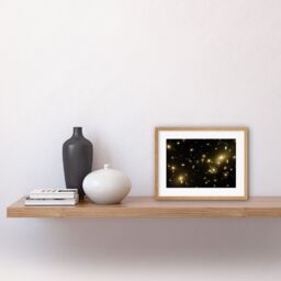 Artery8 Wall Art Print Hubble Space Astronomy Gravity Galaxy Cluster Abell 2218 Giant Cosmic Magnifying Glass View Distant Galaxies Caused By - thumbnail 2