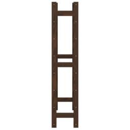 Berkfield Home Wine Rack for 56 Bottles Brown Solid Wood Pine - thumbnail 4