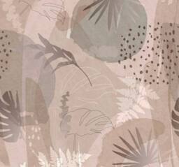 Superfresco Easy Abstract Leaf Neutral Print To Order 3m x 2.8m Mural in Beige - thumbnail 2