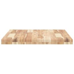 Berkfield Home Bathroom Vanity Top Untreated 80x60x4 cm Solid Wood Acacia in Brown - Size: 80 x 60 x 4 cm - thumbnail 5