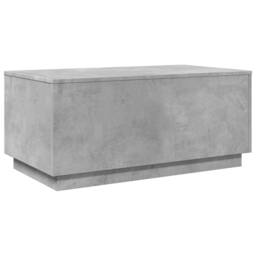 Berkfield Home Coffee Table with LED Lights Concrete Grey 90x50x40 cm - Size: 90 x 50 x 40 cm - thumbnail 3