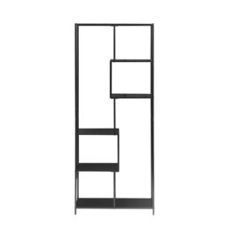Nordlys Industrial 5-Level Bookshelf Storage Rack in Black - thumbnail 7